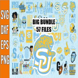 Bundle 57 Files Southern University Football Team Svg, Southern University Svg, HBCU Team svg, Mega Bundle, Designs, Cri
