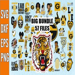 Bundle 57 Files Grambling State Football Team Svg, Grambling State SVG, Grambling State  SVG, HBCU Team svg, Mega Bundle