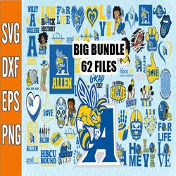 Bundle 61 Files Allen University Football Team Svg, Allen University svg, HBCU Team svg, Mega Bundle, Designs, Cricut, C