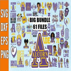 Bundle 61 Files Alcorn State University Football Team Svg, Alcorn State University svg, HBCU Team svg, Mega Bundle, Desi