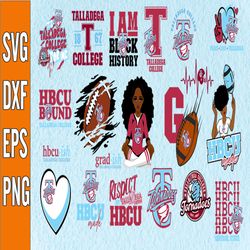 Bundle 20 Files Talladega College Football Team  Svg, Talladega College svg,  HBCU Team svg, Mega Bundle, Designs, Cricu