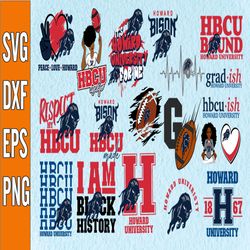 Bundle 19 Files Howard University Football Team Svg, Howard University svg, HBCU Team svg, Mega Bundle, Designs, Cricut,