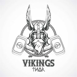 Thor : Vikings, Nordic Heritage, Editable Layered Cut Files SVG  PNG  GiF  Ai  JPEG  Eps  Pdf Cricut Design Space files