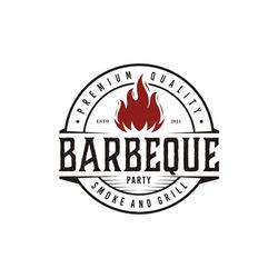 Barbercue Party Smoke and Grill Layered Cut Files SVG  PNG  JPEG  Ai Cricut Design Space files