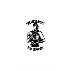 Greatest Boxer, Real Champion, Fully Editable Layered Cricut Design Space Cut File SVG  PNG  JPEG  Ai  GiF  Eps