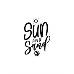 Sun and Sand, Editable Layered Cut Files SVG  PnG  JPEG  GiF