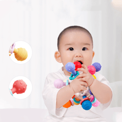 Baby Toys Puzzle Early Education Grasp Training Teeth-grinding Hand Grasp Ball