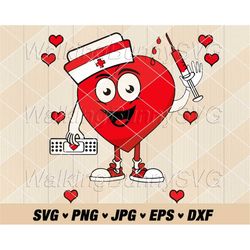 nurse hearts svg png, layered nurse valentine svg, nurse love svg, nurse hat svg, valentines day svg files for cricut, i