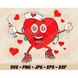heart nurse svg png, layered valentine nurse svg, cna life svg, nurse hat svg, valentines day svg files for cricut, inst