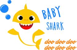 Baby shark boy Svg, Shark Svg, Shark Clipart, Shark Silhouette, Shark Vector, Shark Logo, Digital Download