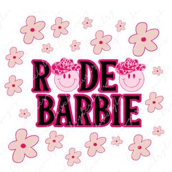 Rodeo Barbie PNG, Retro Western Barbie PNG Digital Download, Cowboy