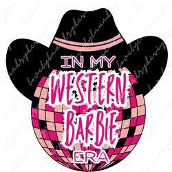 Western Barbie ERA PNG, Retro Western Barbie PNG Digital Download