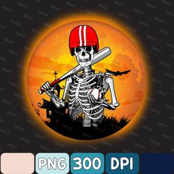 Baseball Skeleton Png, Halloween Baseball Png, Halloween Png, Digital Download