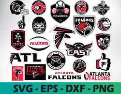 Atlanta Falcons logo, bundle logo, svg, png, eps, dxf 3