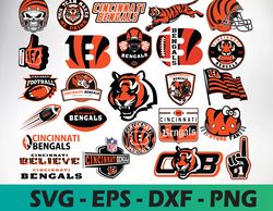 Cincinnati Bengals logo, bundle logo, svg, png, eps, dxf 3