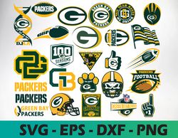 Green bay packers logo, bundle logo, svg, png, eps, dxf 3