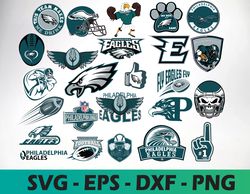 Philadelphia Eagles logo, bundle logo, svg, png, eps, dxf 3