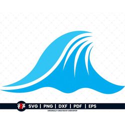 Waves SVG | PNG, DFX, eps, pdf Cut outs and Clipart, Waves Cricut (Get Access to Entire Shop for 9.99)