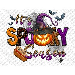 It's Spooky Season Png, Halloween Png, Witch Png, Spooky Png, Pumpkin Png, Halloween Vibes Png, Sublimation Design Downl