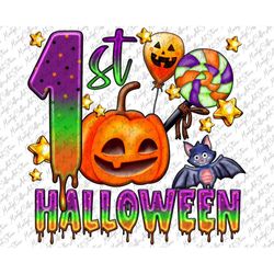 1st halloween png, baby halloween png, halloween birthday, halloween png, first halloween png, pumpkin, sublimation desi