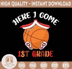 First grade here I come!, Sport, Volleyball, Kindergarten svg, Instant Download Cricut File