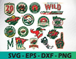 Minnesota Wild logo, bundle logo, svg, png, eps, dxf, Hockey Teams Svg