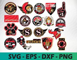 Ottawa Senators logo, bundle logo, svg, png, eps, dxf, Hockey Teams Svg