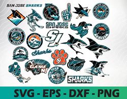 San Jose Sharks logo, bundle logo, svg, png, eps, dxf, Hockey Teams Svg