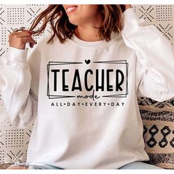 Teacher mode SVG PNG, Teaching mode SVG, Gift for teacher Svg, Teacher Life Svg, Teacher shirt Svg, Funny teacher Svg, P