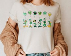 Vintage Mickey And Friends With Balloons Shirt, Happy St Patricks Day Shirt