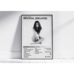 Selena Gomez Album Poster | Poster Cover Album Revival Selena Gomez | Decoration poster cover album | rapping posters |
