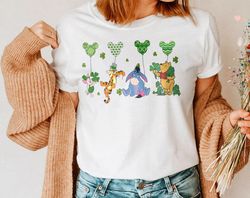 Vintage Winnie The Pooh St Patricks Day Shirt, Pooh Bear And Friends Lucky