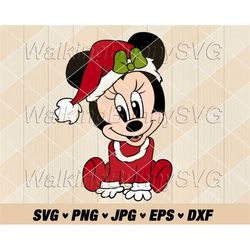 baby mouse christmas svg png, layered baby mouse santa hat svg, mouse santa svg, mouse santa hat png, svg files for cric