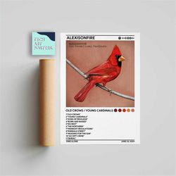alexisonfire - old crows / young cardinals album cover poster | alexisonfire poster print, wall art, music gifts, home d