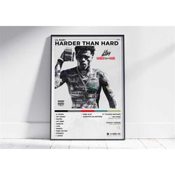 lil baby album poster | poster cover album harder than hard lil baby | decoration poster cover album | rapping posters |