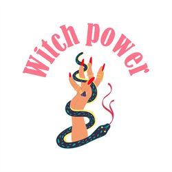 Witch Power : Power of Witch Hand with Celestial Snake, Layered Cut File SVG  PNG  GiF  Ai  EPS  Pdf  Jpeg Cricut Design