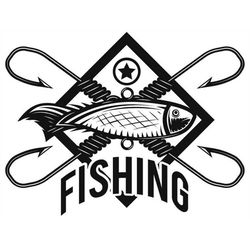 Fishing, Plummet Fake Fish, Editable Layered Cut Files SVG  PNG  JPEG  Eps  GiF  Ai Cricut Design files