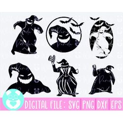 Oogie Boogie Svg,Oogie Boogie Bundle SvgNightmare Before Christmas Svg,Halloween Svg,Files for Cricut,Silhouette,Instant