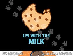 I m With The Milk and Cookie Matching Halloween Couples png, sublimation copy