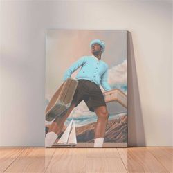 Tyler The Creator Canvas or Poster - Call Me If You Get Lost Retro Album Wall Art