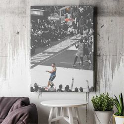 Steph Curry Canvas or Poster - Golden State Warriors Wall Art - Pointing Finger Photo