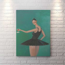 kanye west canvas or poster - runaway beautiful dark twisted fantasy ballerina fine art contemporary - gallery art canva