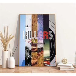 the killers poster,  the killers band print, rock band poster, gift for fans, music lover gift
