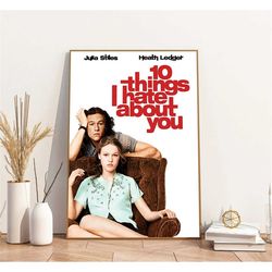 10 things i hate about you poster, movie poster