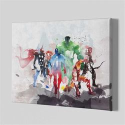 Superheroes Canvas - MARVEL Wall Art - Avengers Print