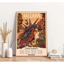 the killers imploding the mirage tour 2022 poster, rock band poster, the killers poster, gift for fans, music lover gift