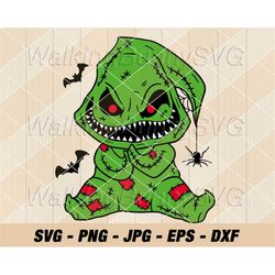 Poor Oogie Patched Sack Svg Png, Layered Poor Oogie Svg, The Nightmare Before Christmas Character Svg Files For Cricut,