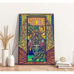 widespread panic red rocks tour june 23,24,25, 2023 poster, widespread panic rock band poster, gift for fans