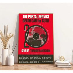 The Postal Service and Death Cab for Cutie to Co-Headline 2023 Tour Poster, Gift Fans, Music Love Gift