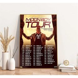 Moon Boy Tour 2023 Poster, Jeremy Biddle Poster, Music Love Gift